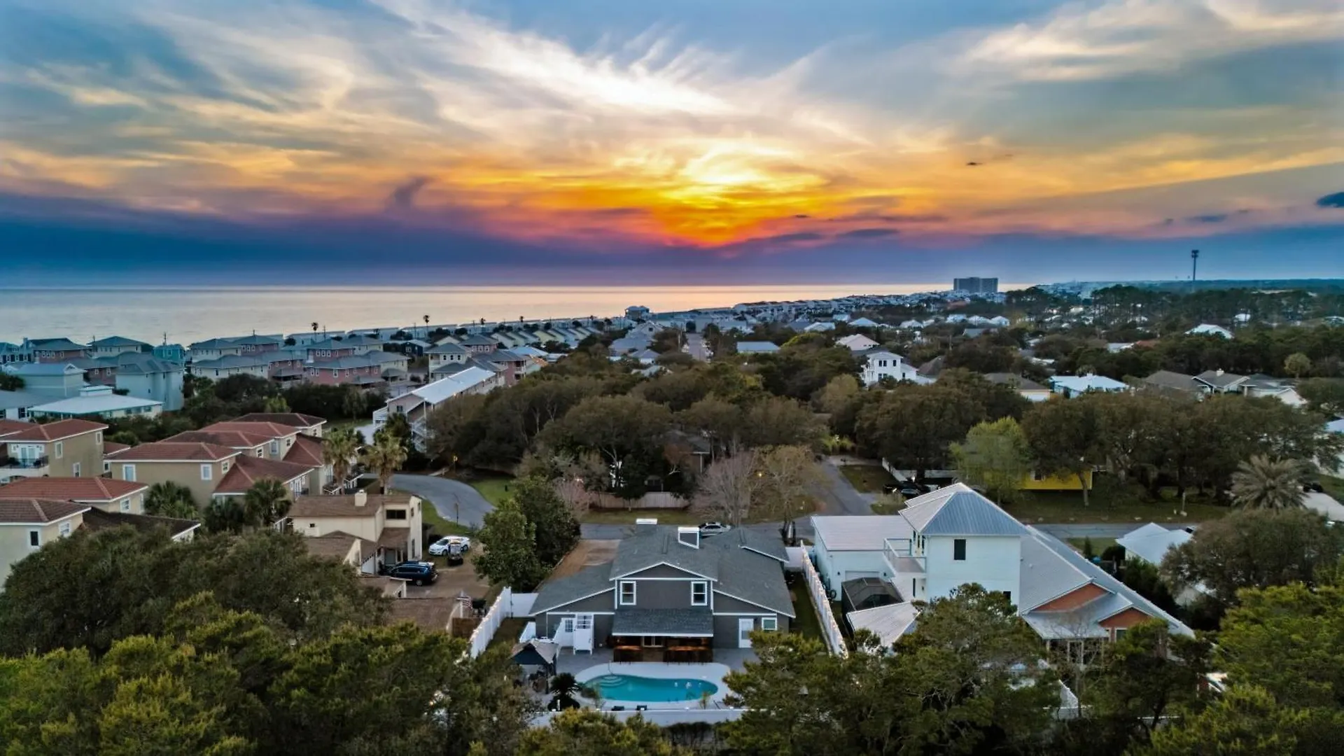 Pcb Group-Friendly Duplex W Pool Backyard Lounge 2 Kitchens Villa Panama City Beach ABD